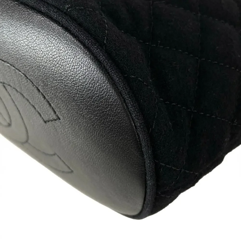 Chanel Matelasse Shoulder Bag Cotton Jersey Lambskin